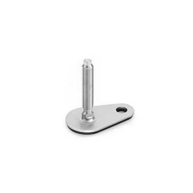 Ganter Pieds de machine, inox, avec patte de fixation en forme de goutte GN 43-60-M16-125-D3-V