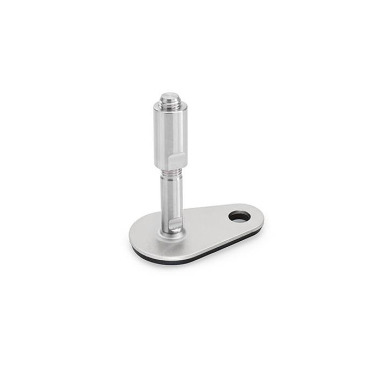 Ganter Pieds de machine, inox, avec patte de fixation en forme de goutte GN 43-60-M16-160-D3-W