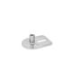 Ganter Pieds de machine, inox, avec patte de fixation, forme rectangulaire GN 43-80-M10-29-E0-X