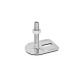 Ganter Pieds de machine, inox, avec patte de fixation, forme rectangulaire GN 43-80-M16-100-E3-UK