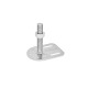 Ganter Pieds de machine, inox, avec patte de fixation, forme rectangulaire GN 43-80-M16-100-G0-TK