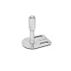 Ganter Pieds de machine, inox, avec patte de fixation, forme rectangulaire GN 43-80-M16-110-G3-W