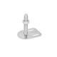 Ganter Pieds de machine, inox, avec patte de fixation, forme rectangulaire GN 43-80-M16-150-G0-VK