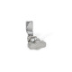 Ganter Loquets, inox, avec logement allongé, manipulation par éléments d’actionnement GN 515-NI-KGN-30-18-BL