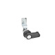 Ganter Loquet à compression, zinc moulé sous pression/acier GN 516-HG-17