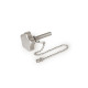 Ganter Boutons étoile en inox imperdables + goujon fileté GN 5334.13-40-M8-30-K