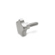 Ganter Boutons étoile avec goujon fileté, inox AISI 304 GN 5334-32-M6-30