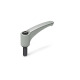 Ganter Manettes indexables, zinc moulé sous pression, goujon fileté en acier GN 602-44-M4-12-SR