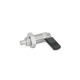 Ganter Doigts d’indexage à came, inox GN 612-8-M12X1,5-BK-NI