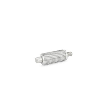 Ganter Doigts d’indexage, bouton en inox/plastique GN 613-10-G-NI