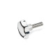 Ganter Boutons étoile, aluminium, goujon fileté inox GN 6336.5-AP-40-M8-25