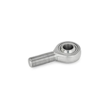 Ganter Embouts à rotule avec boulon fileté, inox GN 648.6-10-M10L-WK