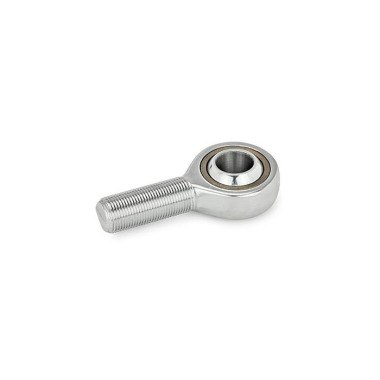 Ganter Embouts à rotule avec boulon fileté, inox GN 648.6-12-M12L-WH