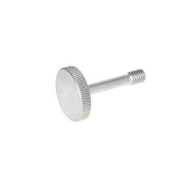 Ganter Vis moletées inox à tige fine pour la protection contre la perte GN 653.2-M8-42-NI