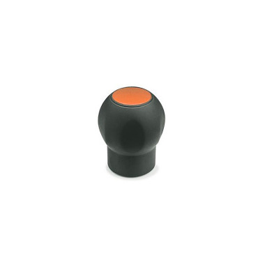 Ganter Poignées à boule, avec capuchon, pastique, Softline GN 675.1-43-M8-DOR