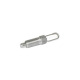 Ganter Doigts d’indexage en inox, avec anneau de levage/boucle de fil, sans position de repos GN 717-10-M16X1,5-D-NI