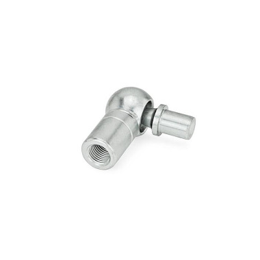 Ganter Embouts à rotule orthogonaux avec embout fileté à rotule riveté  DIN 71802-19-M14F-18-BS