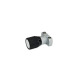 Ganter Boutons de commande avec broche réglable, aluminium/acier GN 727-27-B-SR