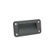 Ganter Poignées encastrables, zinc moulé sous pression, de type à visser GN 7330-155-A-2-SW