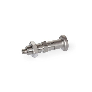 Ganter Doigts d’indexage en inox, AISI 316 (A4), avec position de repos GN 818-10-12-CKN-A4