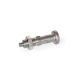 Ganter Doigts d’indexage en inox, AISI 316 (A4), avec position de repos GN 818-12-15-CKN-A4