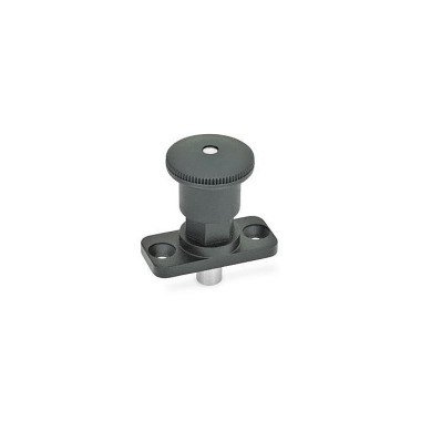 Ganter Doigts d’indexage miniatures, bouton en zinc moulé sous pression/plastique GN 822.8-5-6-C