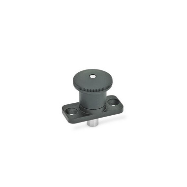 Ganter Doigts d’indexage miniatures, bouton en zinc moulé sous pression/plastique GN 822.8-8-10-B