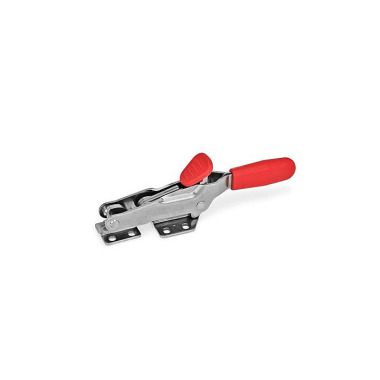 Ganter Sauterelles en inox avec crochet de sécurité, pour action de traction GN 850.2-1000-T-NI