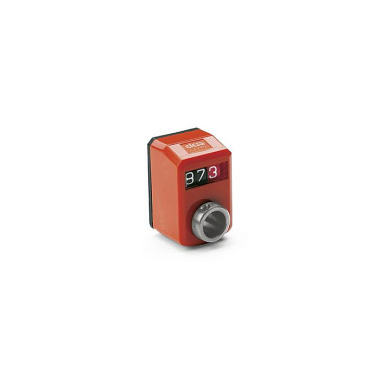 Ganter Indicateurs de position, 3 chiffres, indication numérique, mécanisme de compteur, arbre creux en inox GN 955.2-0.50-AR-L-SG