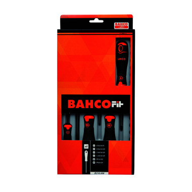 BAHCO Jeu de tournevis, BahcoFit, 6 pièces, à fente + PH B219.006