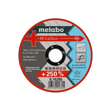 Metabo M-Calibur 125 x 1,6 x 22,23 Inox, TF 41 (616286000)