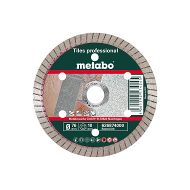 Metabo Diamanttrennscheibe, 76x10,0mm, TP, Fliesen professional (626874000)