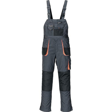 Herrenlatzhose Gr.54 dunkelgrau/schwarz/orange TERRATREND 3229 FB. 6310