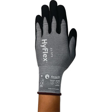 Schnitthandschuh HyFlex® 11-571 Gr.8 schwarz EN 388 PSA II ANSELL 11571080