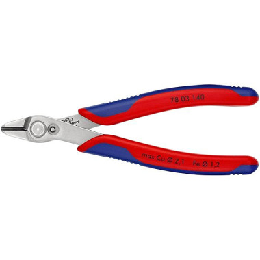 Elektronikseitenschneider Super-Knips® INOX L.140mm Facette nein pol.KNIPEX 78 03 140