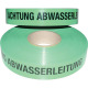 Trassenwarnband Aufdruck Achtung Abwasserleitung B.40mm L.250m grün 15 015 040 250 04 0011