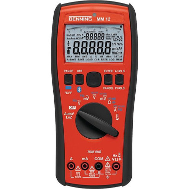 Multimeter MM 12 0,0001 V-1000 V AC/DC TRUE RMS BENNING 044088