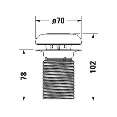 Duravit Geruchverschluss mit Key-Ring 1003840000