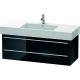 Duravit Waschtischunterba u X-LARGE 468x1200x448mm sw hgl XL635404040