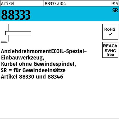 Einbauwerkzeug R 88333 Nr .1-M 2,5-M 8 Stahl 1 Stüc k AMECOIL 883330040010000