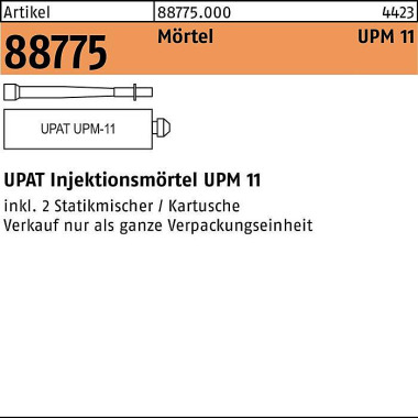 Injektionsmörtel R 88775 UPM 11-360 6 Stück UPAT 887750003600000