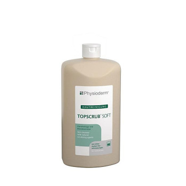 Handreiniger TOPSCRUB® SOFT 500ml mikroplastikfrei 500ml Hartflasche PHYSIODERM 14127002