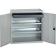 Werkzeug-/Beistellschrank H1000xB1000xT500mm 1 Schublade,2 BD lichtgrau lichtgrau,RAL 7035 STUMPF 3007907