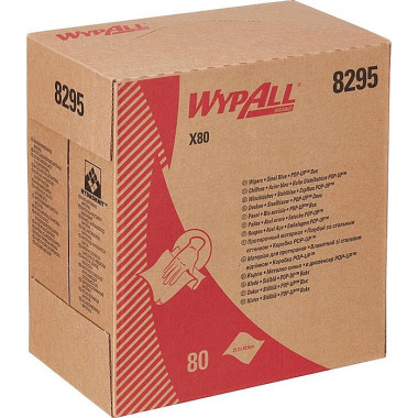 Wischtuch WypAll® X80 8295 L427xB212ca.mm blau 1-lagig 5 Boxen/KT WYPALL