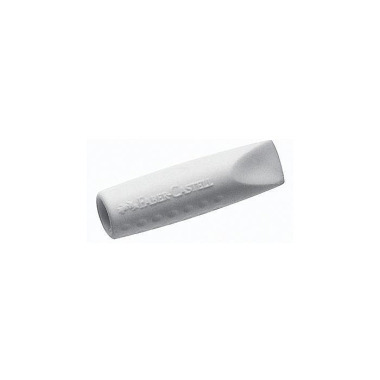 Faber-Castell Radierer Er aser CAP GRIP 2001 grau/w eiß 2 St./Pack. 317650481