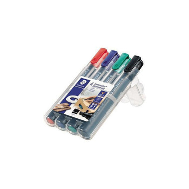 STAEDLER Permanentmaker L umocolor 350 WP4 2-5mm so rtiert 4 St./Pack. 304651999