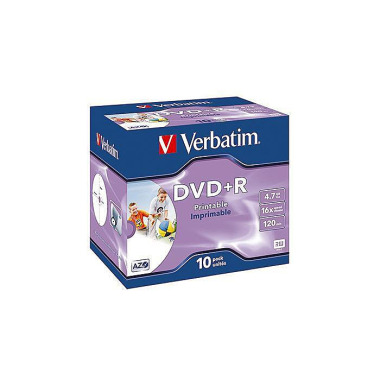 Verbatim DVD+R 43508 16x 4,7GB 120Min. Jewelcase 1 0 St./Pack 183236300