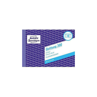 Avery Zweckform Quittung 300 DIN A6 quer 50Blatt 114034500