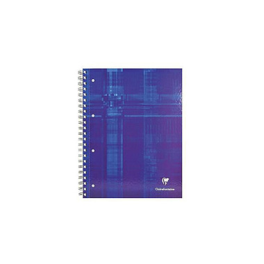 Clairefontaine Spiralnoti zblock 82123C DIN A4 90g 80Bl. kar weiß 112142000