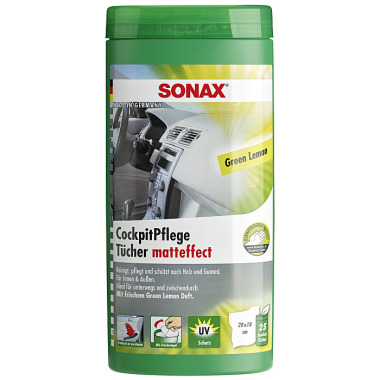 Sonax CockpitPflegeTücher Matteffect Green Lemon Box 04128000